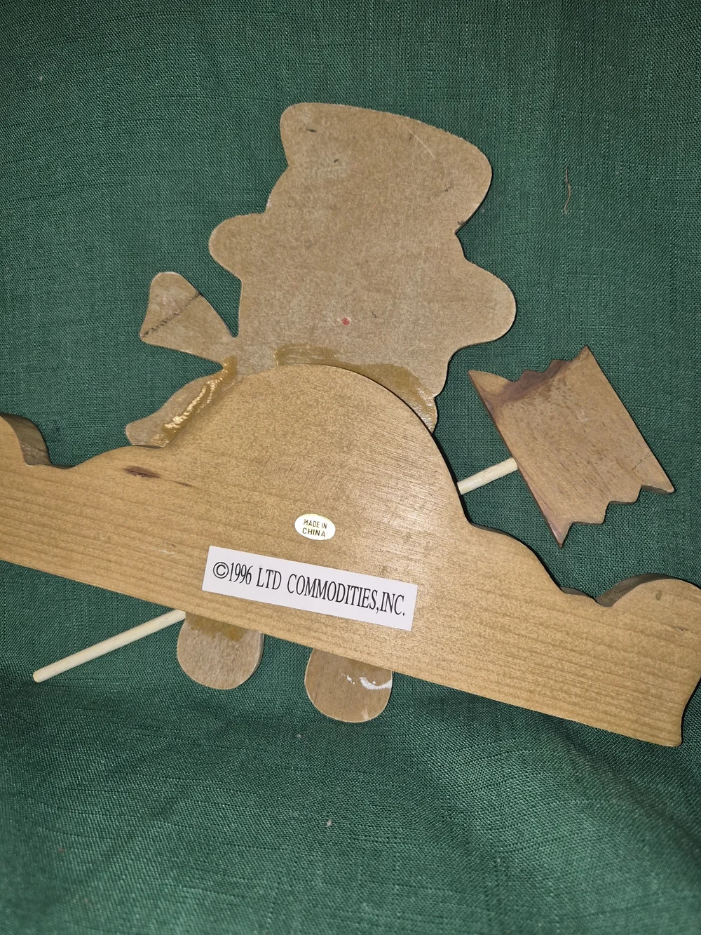 Rustic Wooden Snowman Decor -